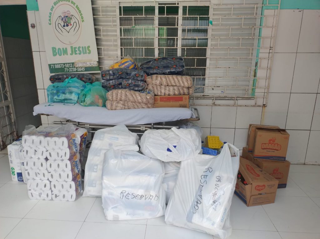 SINDIPOL/BA promove entrega de doações em abrigo de idosos após ação solidária da 2ª Corrida da PF